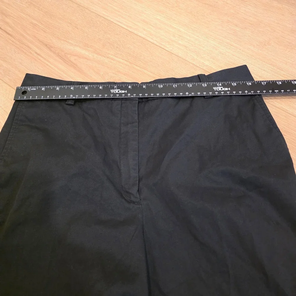 Babaton Aritzia Black Straight Leg Trousers Pants Womens 12 Minimalist Office - Picture 6 of 11